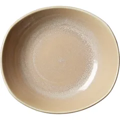 Deep plate “Revolution Sandstone”  porcelain  D=25cm  beige.