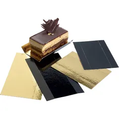 Backing for products [200pcs]  cardboard , L=130, B=45mm  gold, black