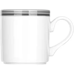 Mug “Bid Truffle Wash”  porcelain  285 ml  white, gray