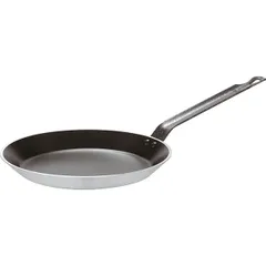 Pan for pancakes  aluminum, teflon  D=25, H=2, L=49 cm  black, silver.