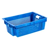 Ящик для продуктов перфорированный (от -18 до +50°C) полиэтилен 37л ,H=20,L=60,B=40см синий