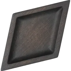 Тарелка «Ромб» темный дуб ,H=3,L=30,B=18см тем.дерево, изображение 2