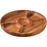 Менажница 5 секций бук D=250,H=25мм св. дерево