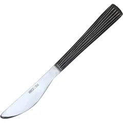 Table knife “Distrest”  stainless steel  L=22.9 cm  black, metal.