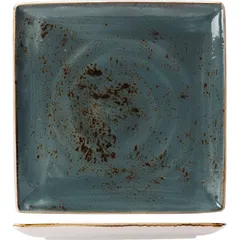 Dish “Kraft Blue” square  porcelain ,H=18,L=270,B=270mm blue