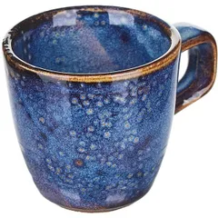 Coffee cup “Iris”  porcelain  100 ml  D=65, H=62mm  blue.