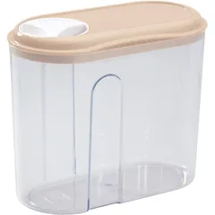 Container for storing bulk products with a lid  polyprop.  1 l , H=135, L=155, B=80mm  transparent.