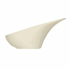 Salad bowl for compliment “Silhouette”  porcelain  30ml , L=115, B=65mm ivory