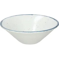 Salad bowl “Organica”  porcelain  D=22cm  white, blue