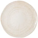 Тарелка «Кайла Парадисо» мелкая фарфор D=23см белый,бежев.