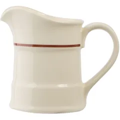 Milk jug “Claret”  porcelain  285 ml  D=76, L=130mm  beige, burgundy