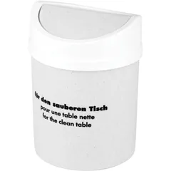 Tabletop trash container  plastic  2.8 l  D=12, H=12.5, L=18, B=12.5 cm  white, gray