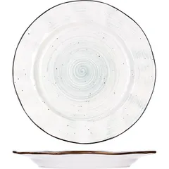 Тарелка «Пастораль» мелкая фарфор D=270,H=25мм зелен.