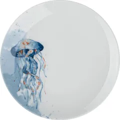 Plate “Universal” Medusa porcelain D=175,H=20mm white,blue