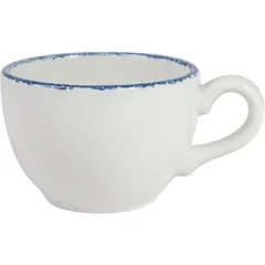 Tea cup “Blue Dapple”  porcelain  340 ml  D=10, H=7 cm  white, blue