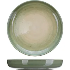 Тарелка глубокая «Дестино Грин» керамика D=215,H=35мм болотн.