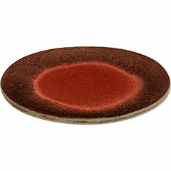 Тарелка бетон D=20см красный,серый