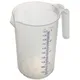 Стакан мерный с ручкой полипроп. 1л D=10,H=18см прозр., изображение 2