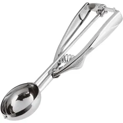 Spoon for ice cream oval  stainless steel , H=25, L=220, B=45mm  metal.