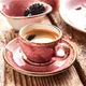 Чашка кофейная «Крафт Распберри» фарфор 85мл D=65,H=50,L=85мм розов., изображение 2