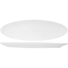 Dish “Kunstwerk” for fish  porcelain ,H=35,L=550,B=170mm white