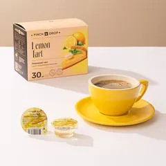 Сироп «Лимонный Тарт» ароматизированный порционный Pinch&Drop[30шт] картон 15мл ,H=12,L=15,5,B=10см, изображение 3