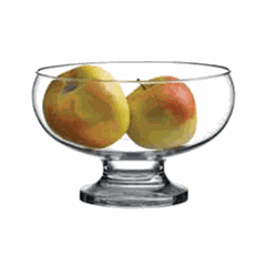 Vase for fruit ,H=11.7cm transparent.