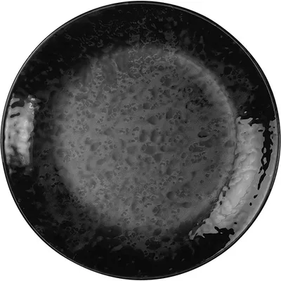 Тарелка «Нанокрем Блэк» мелкая фарфор D=190,H=22мм черный, Диаметр (мм): 190
