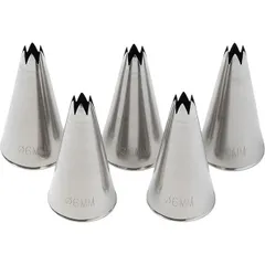 Pastry nozzle “Open star” (6 teeth)[5 pcs] stainless steel D=25/6,H=45mm steel