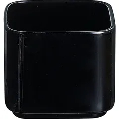 Салатник «Меккано» квадратный фарфор 180мл ,H=63,L=75,B=75мм черный