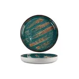 Тарелка с бортом Texture Dark Green Lines d 19,5*2,6 см, P.L. Proff Cuisine
