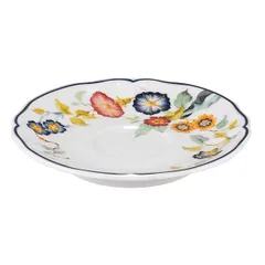Блюдце «Флорентиус» для чашки LFLO032BL154020 фарфор D=15,H=2см белый,синий