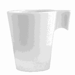 Чашка кофейная «Арома» стекло 80мл D=55,H=65,L=75мм слон.кость