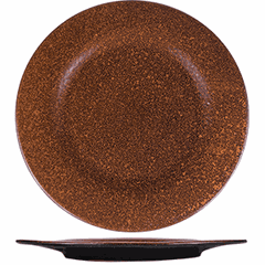 Plate “Milky Way terracotta”  porcelain  D=20, H=2cm  terracotta, black