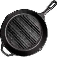 Сковорода-гриль чугун D=26,H=6,L=41см черный, изображение 2