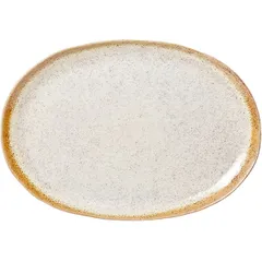 Dish “Innovar” oval  porcelain , H=25, L=410, B=290mm  beige.