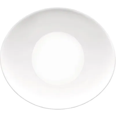 Тарелка десертная «Прометео» овальная стекло ,L=22,B=19см белый, изображение 2