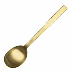 Table spoon “Maarten Baas”  stainless steel, brass  metal.