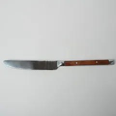 Нож столовый «Рустик» уцененный сталь нерж.,пластик ,L=25/120,B=18мм металлич.