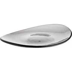 Блюдо «Элла» овальное стекло ,L=30,B=23см серый, изображение 2