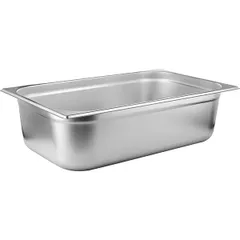 Gastronorm container (1/1)  stainless steel  19.9 l , H=15, L=53, B=32.5 cm  metal.