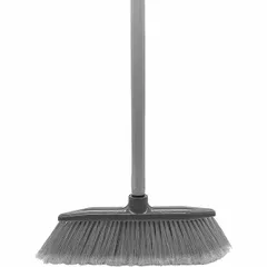 Floor brush with handle polyprop. ,H=130,L=34,B=6cm gray
