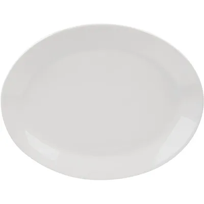 Блюдо «Монако» овальное фарфор ,L=28,B=21,5см белый