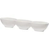 Менажница «Кунстверк» 3 секции фарфор ,H=45,L=300,B=55мм белый