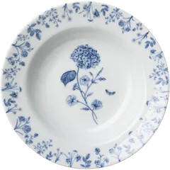 Deep plate “Beatrice”  porcelain  250 ml  D=20 cm  white, blue