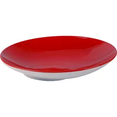 Salad bowl “Firenza red”  porcelain  0.63 l  D=30, H=8 cm  red, white