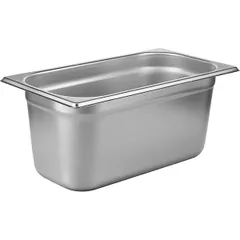 Gastronorm container (1/3)  stainless steel  5.1 l , H=15, L=32.5, B=17.6 cm  metal.