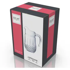 Кувшин «Лонгшамп» хр.стекло 1,5л D=95,H=220,L=173мм прозр., изображение 4