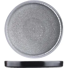 Блюдо «Млечный путь» фарфор D=28см черный,серый