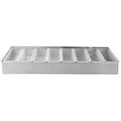 Container for fruits and seasonings with a lid “Prootel” 8 compartments  stainless steel, plastic , H=85, L=605, B=1